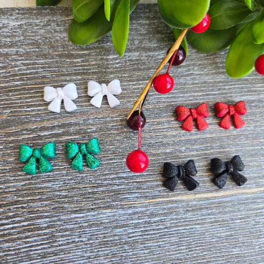 2025 Holiday - Clay - Bow Studs