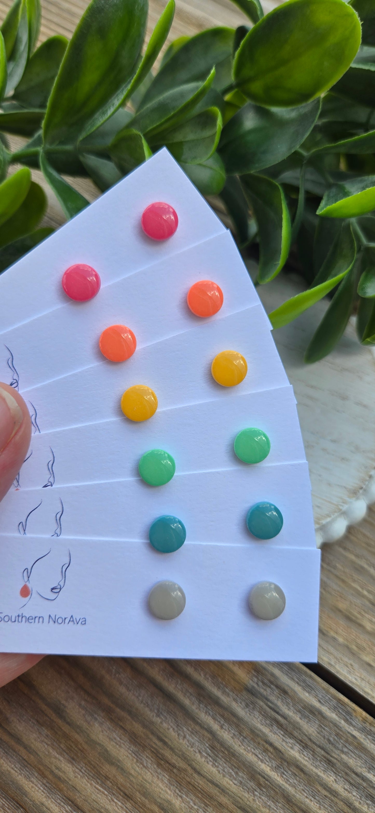 Clay Studs - Mini Circles - Paradise Found