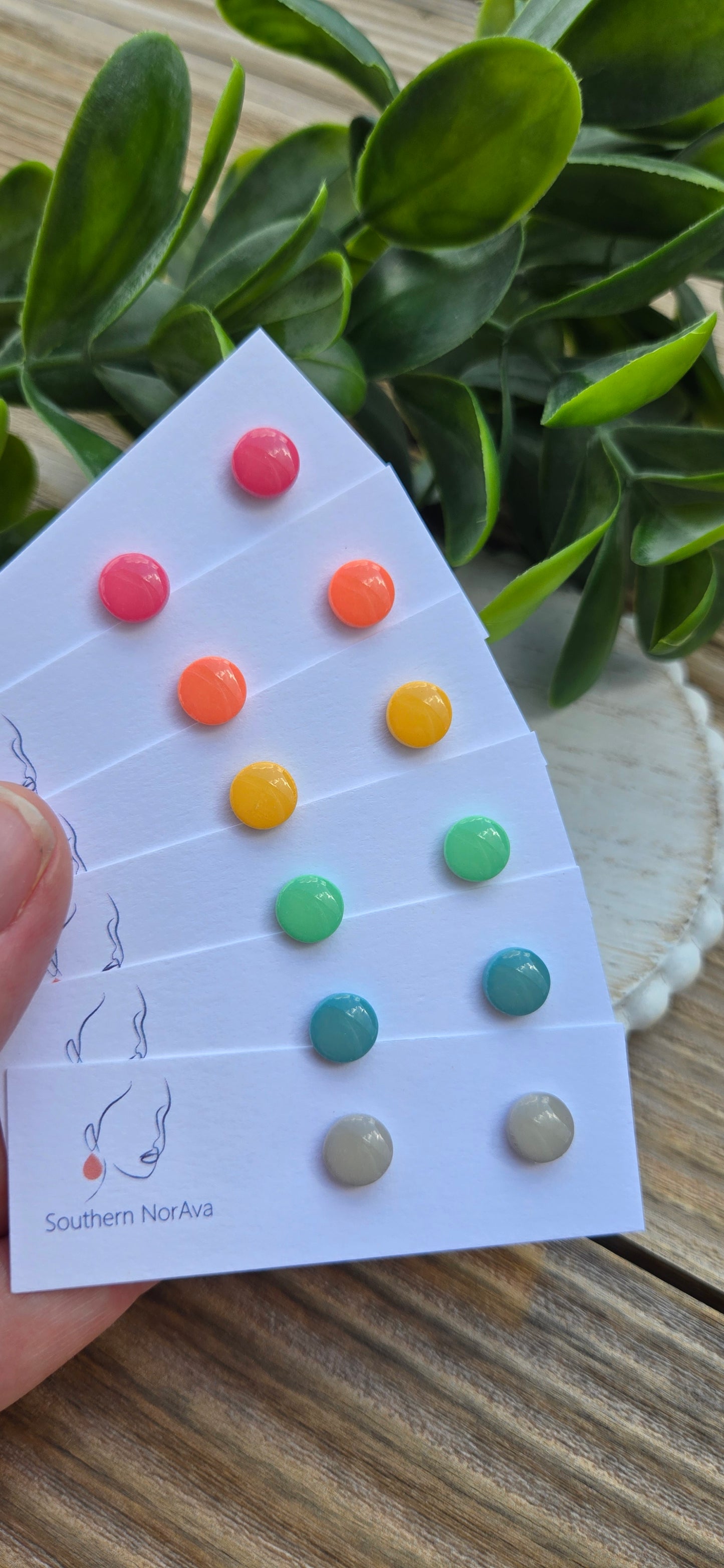 Clay Studs - Mini Circles - Paradise Found