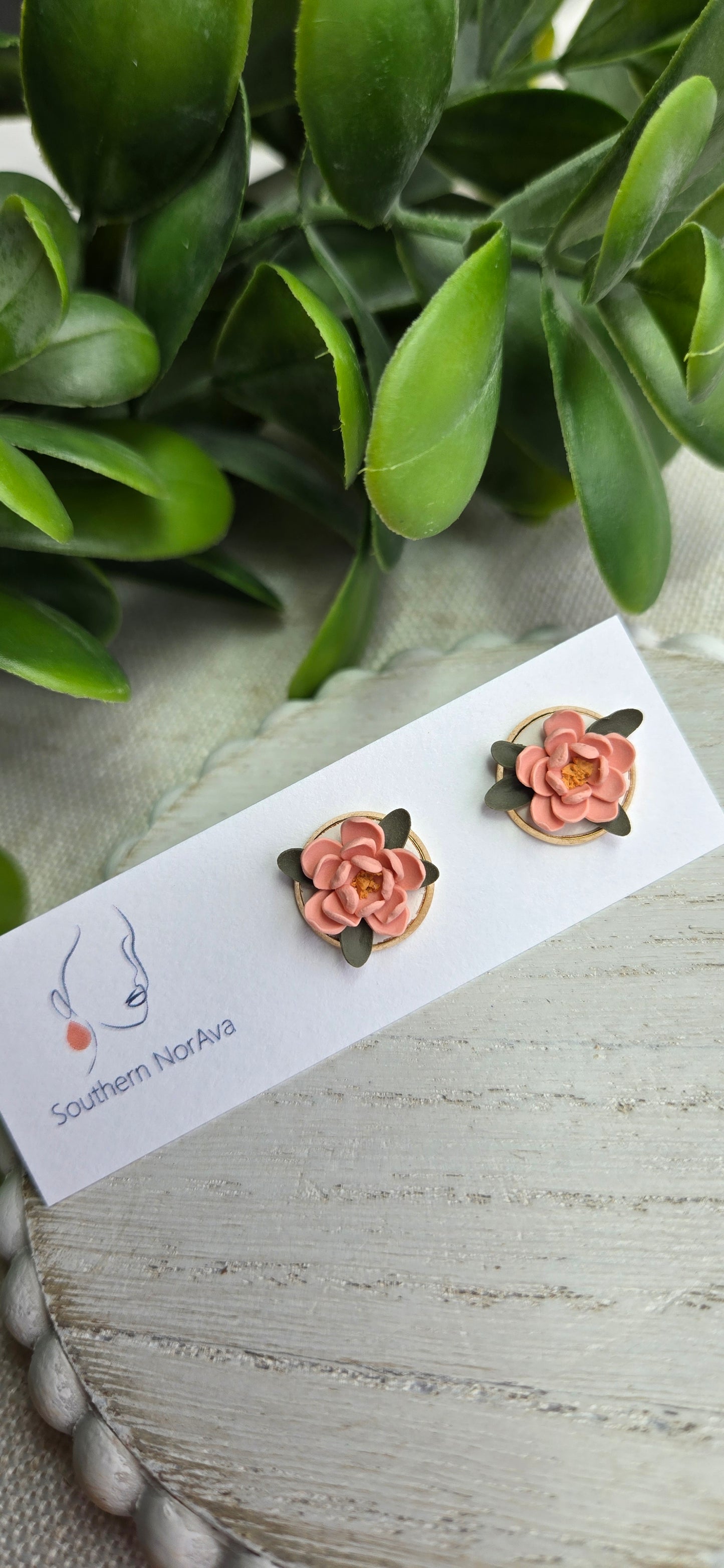 Clay Floral Stud - Multiple Options Available
