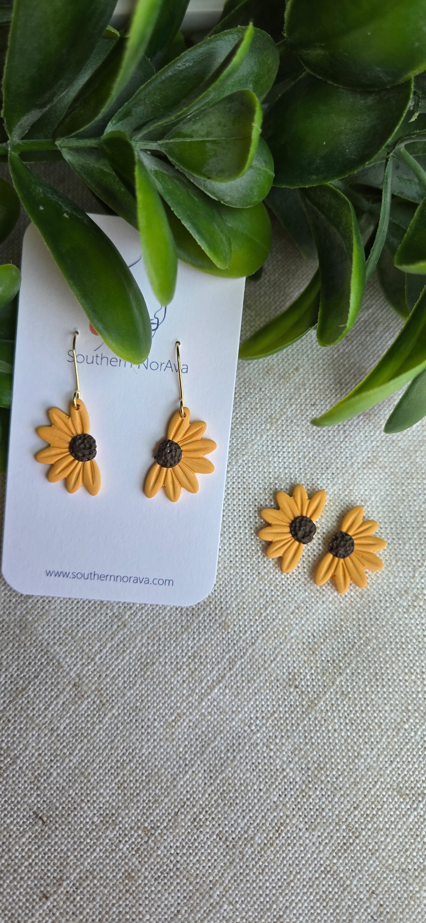 Sunflower Drop or Stud
