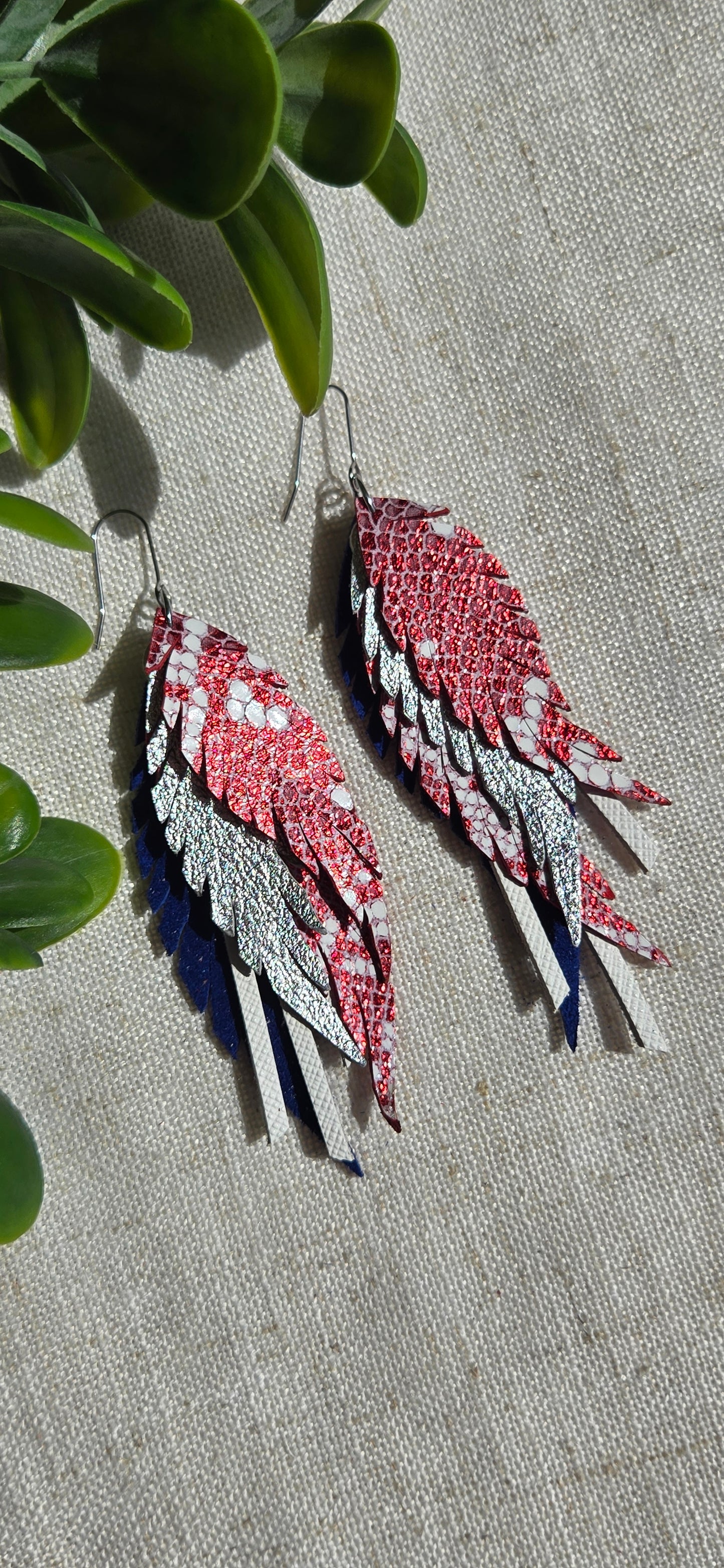 Haley - Red Snake, Blue and Silver