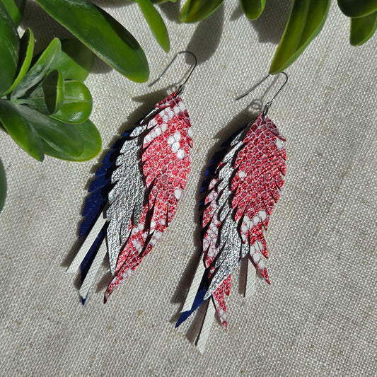 Haley - Red Snake, Blue and Silver