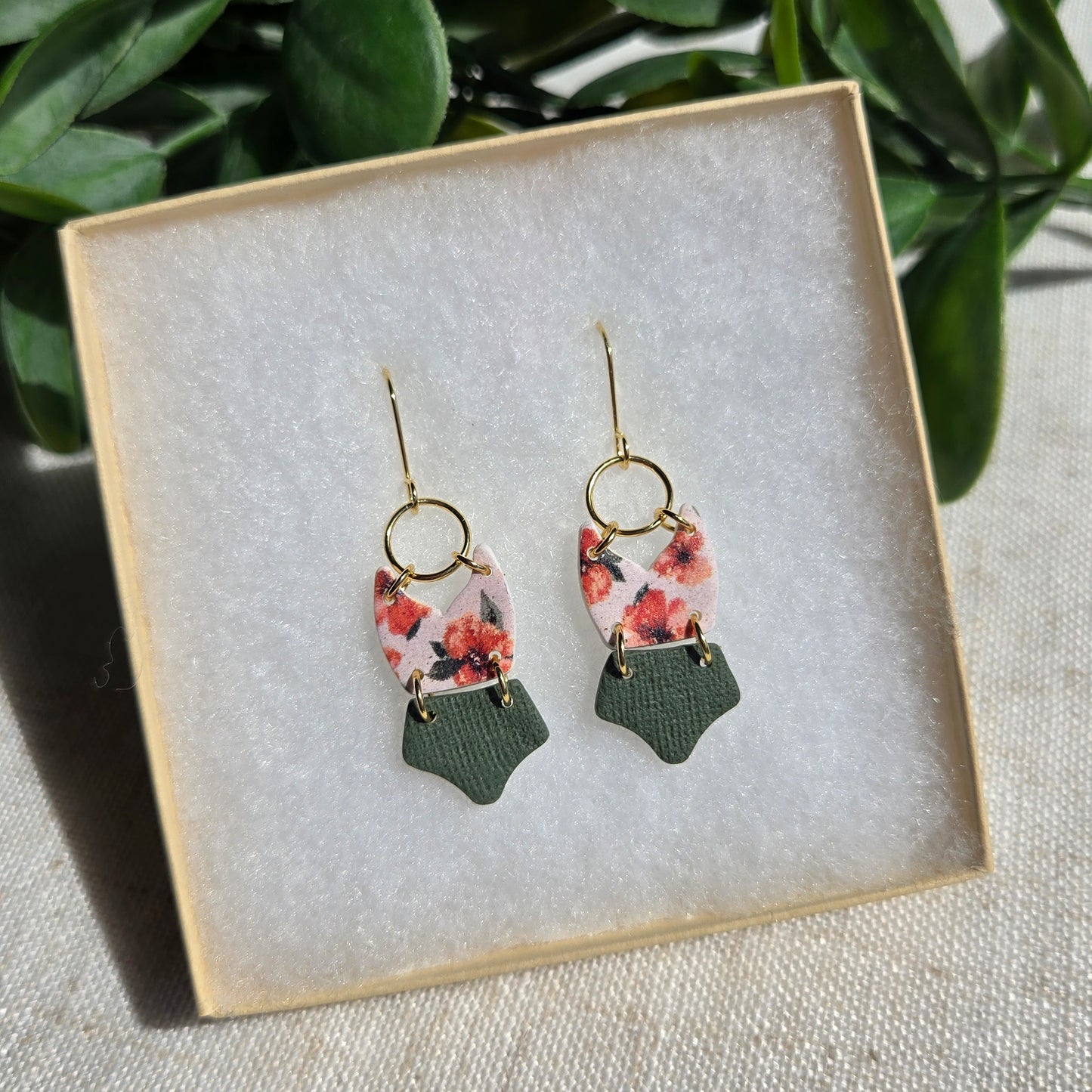 Clay Swimsuit Dangle - Tropical Floral