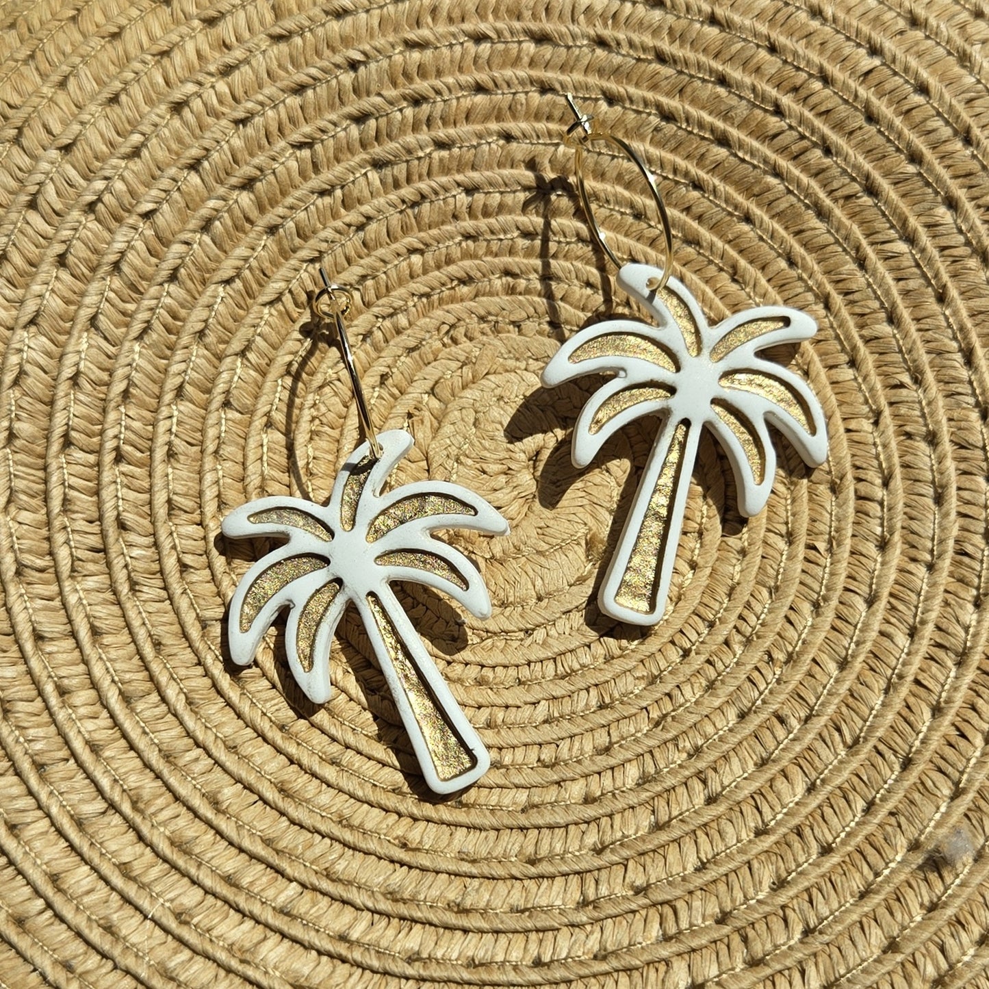 Beachy Clay - Palm Tree Hoops