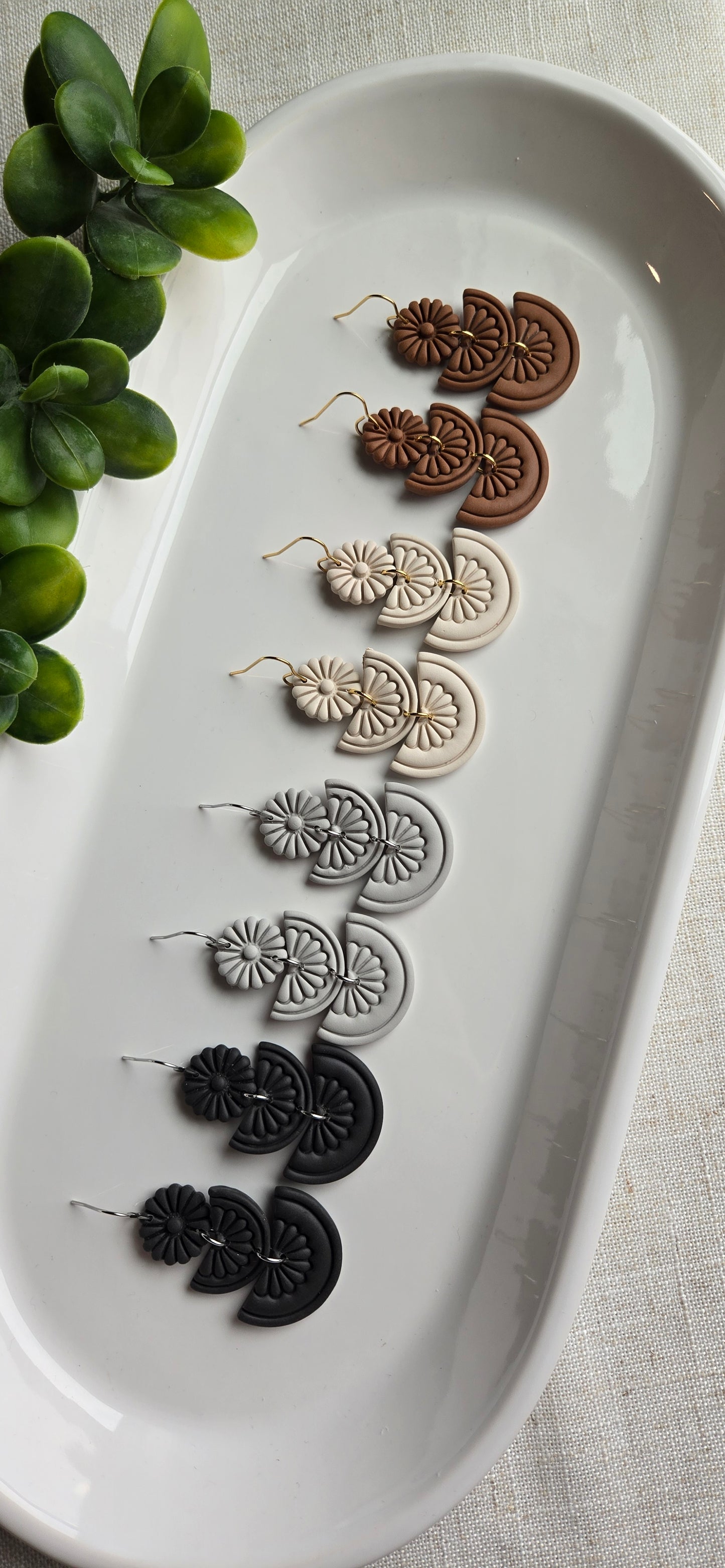 Clay Floral Tile - Neutrals