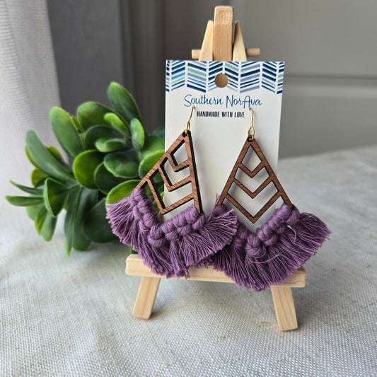 Diamond Cutout Sapele - Grape - RTS