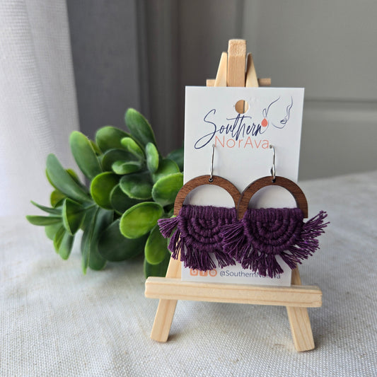 Sammie - Plum Purple on Sapele - RTS