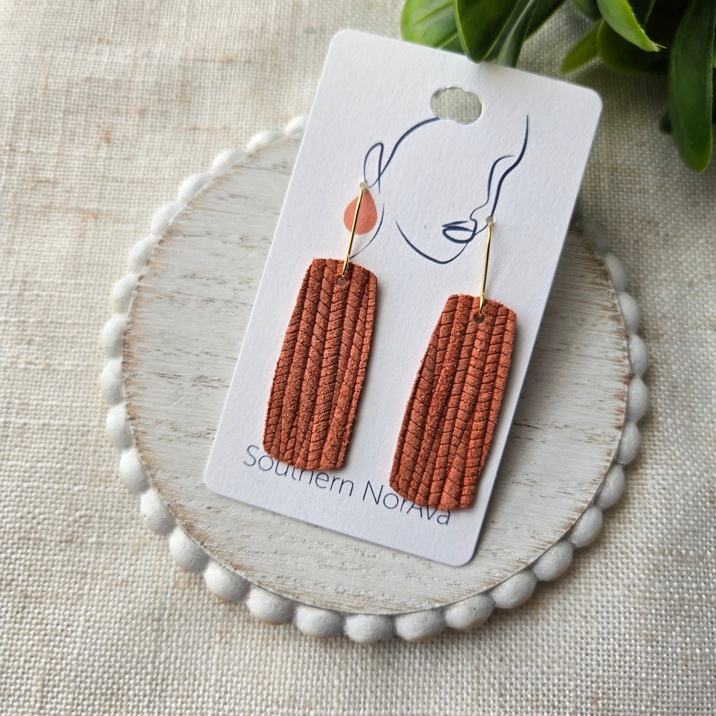 Textured Solids - Burnt Orange Palm - Mini JoJo