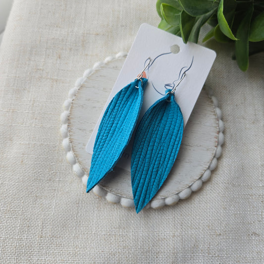 Textured Solids - Bright Blue Palm - Ellie