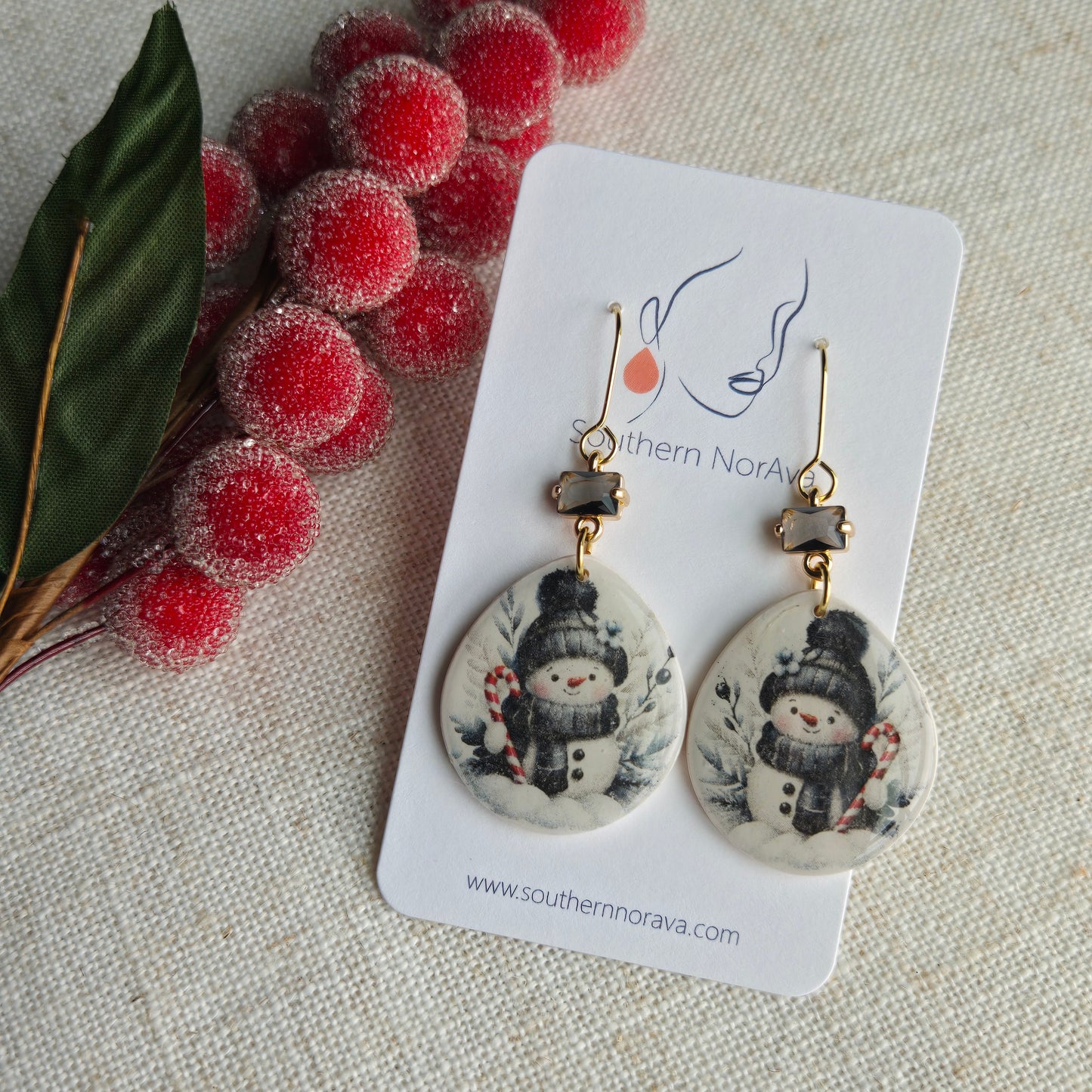 2025 Holiday - Clay Transfer - Snowman