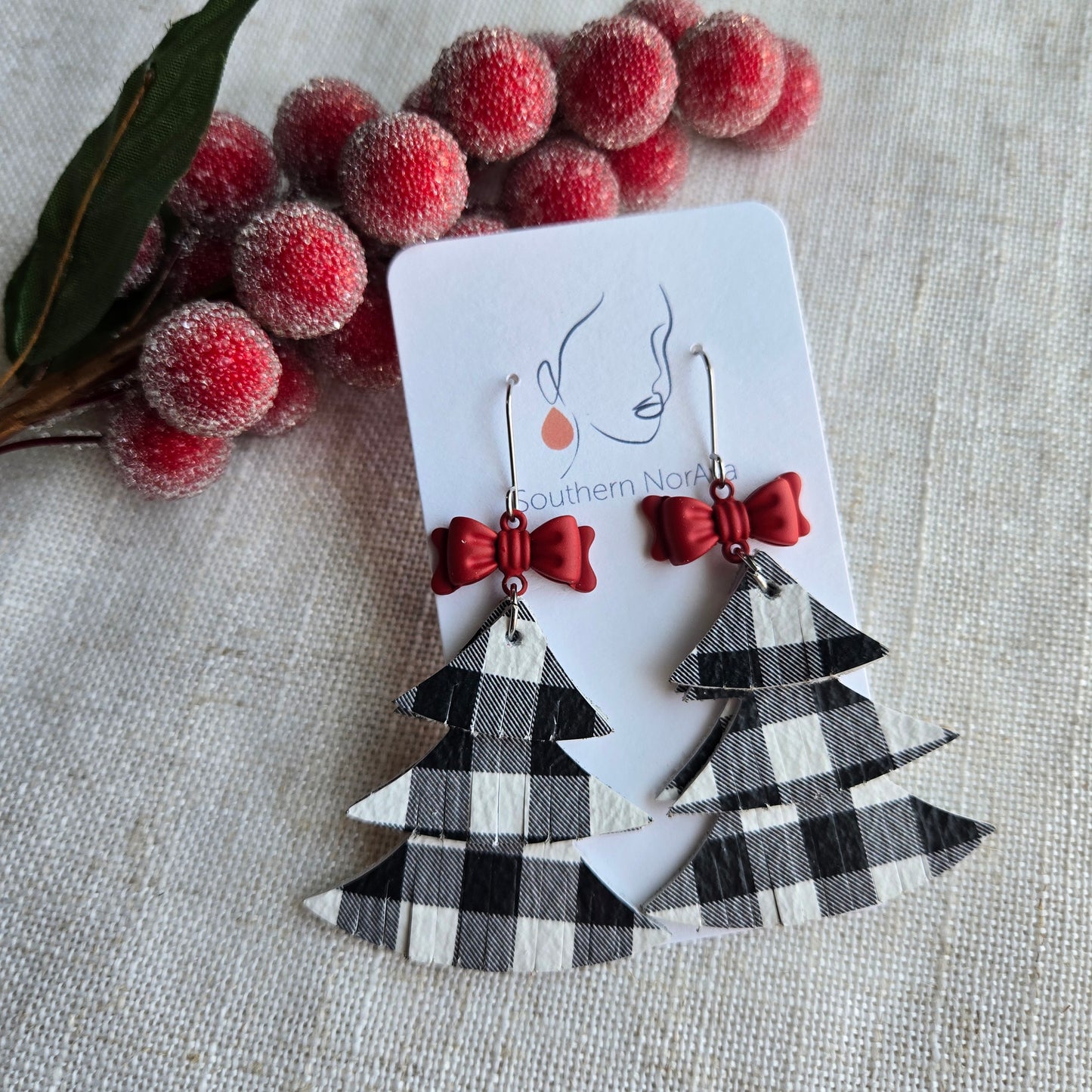 2025 Holiday - Leather - Buffalo Plaid Tree