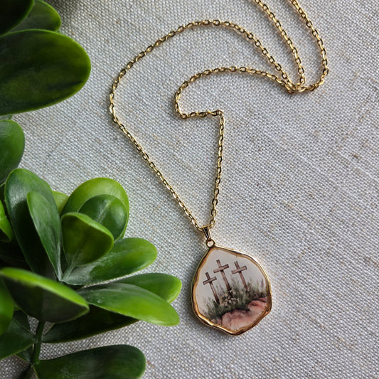 Crosses on the Hill Necklace