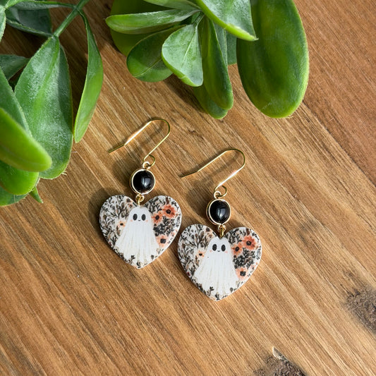 Ghost Heart Dangle