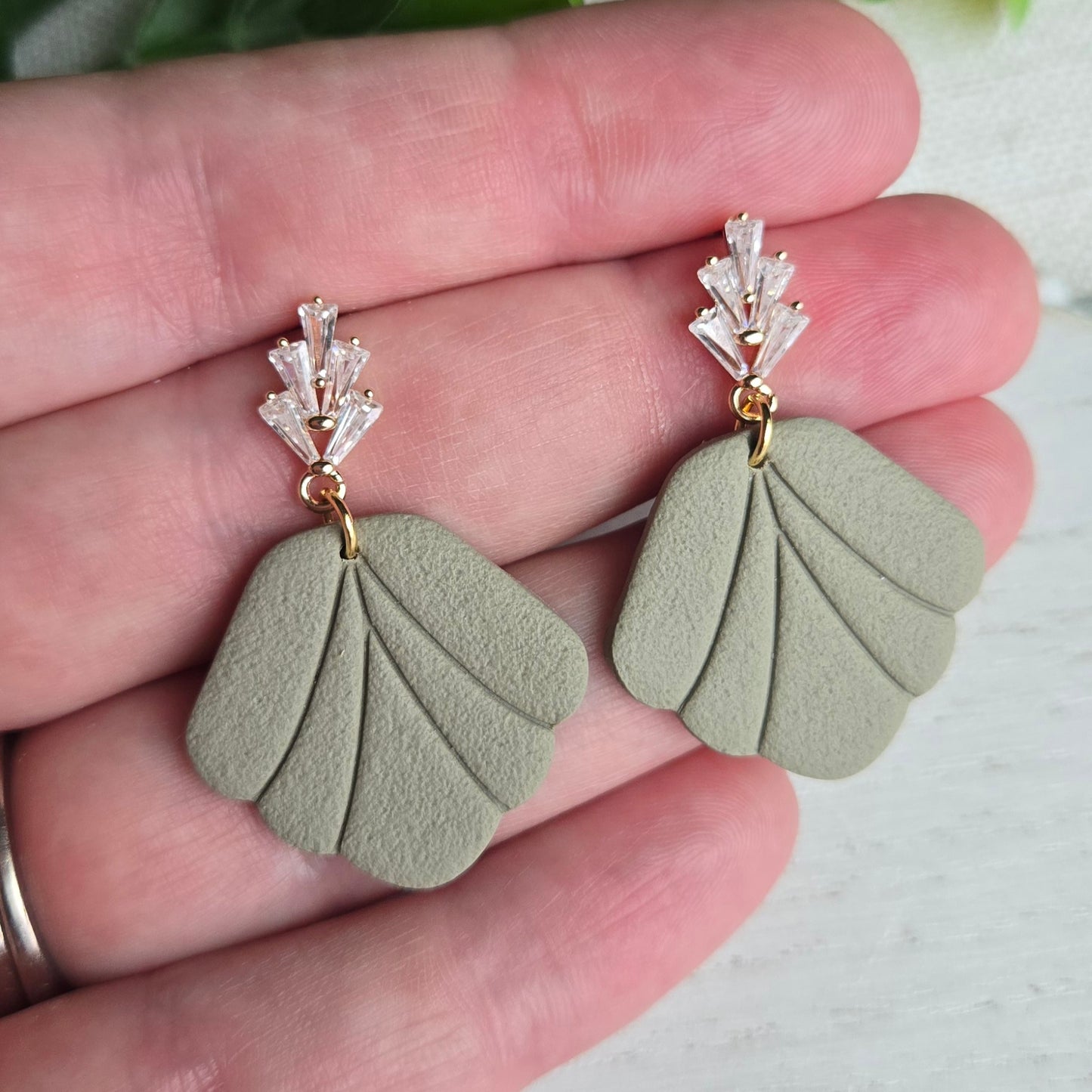 Spring Seashell Drops - Multiple Color and Hardware Options