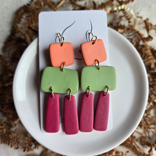 Clay - Playful Long Dangle