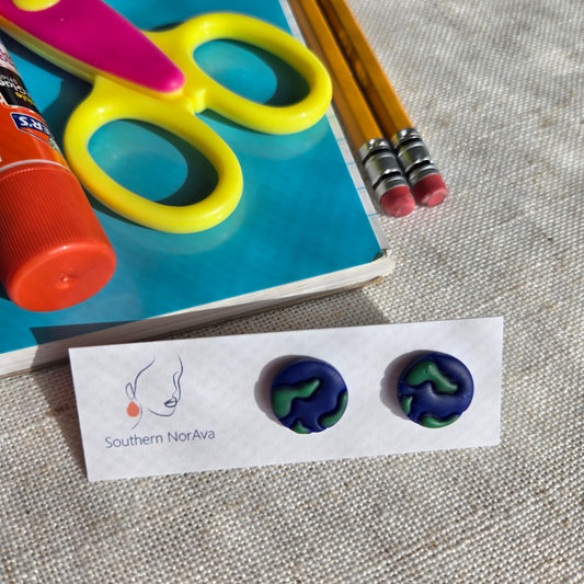 Back To School - Earth Studs