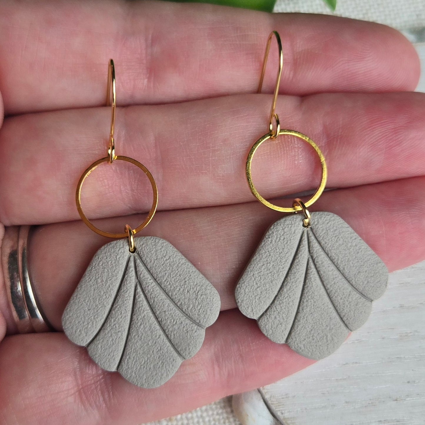 Spring Seashell Drops - Multiple Color and Hardware Options