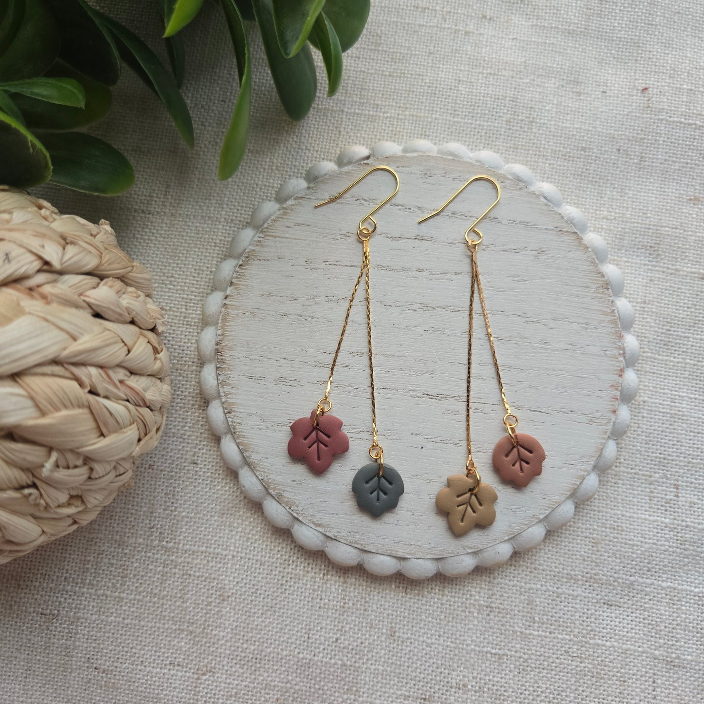 Clay Leaf Dangles