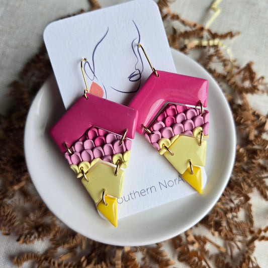 Strawberry Lemonade - Stacked Drops (Pink)