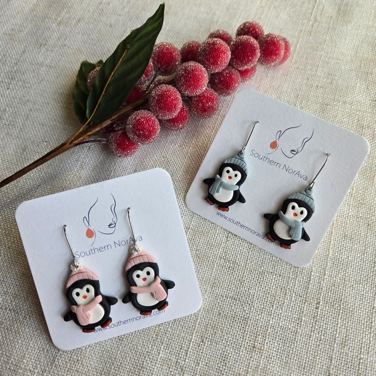 2025 Holiday - Clay - Penguins