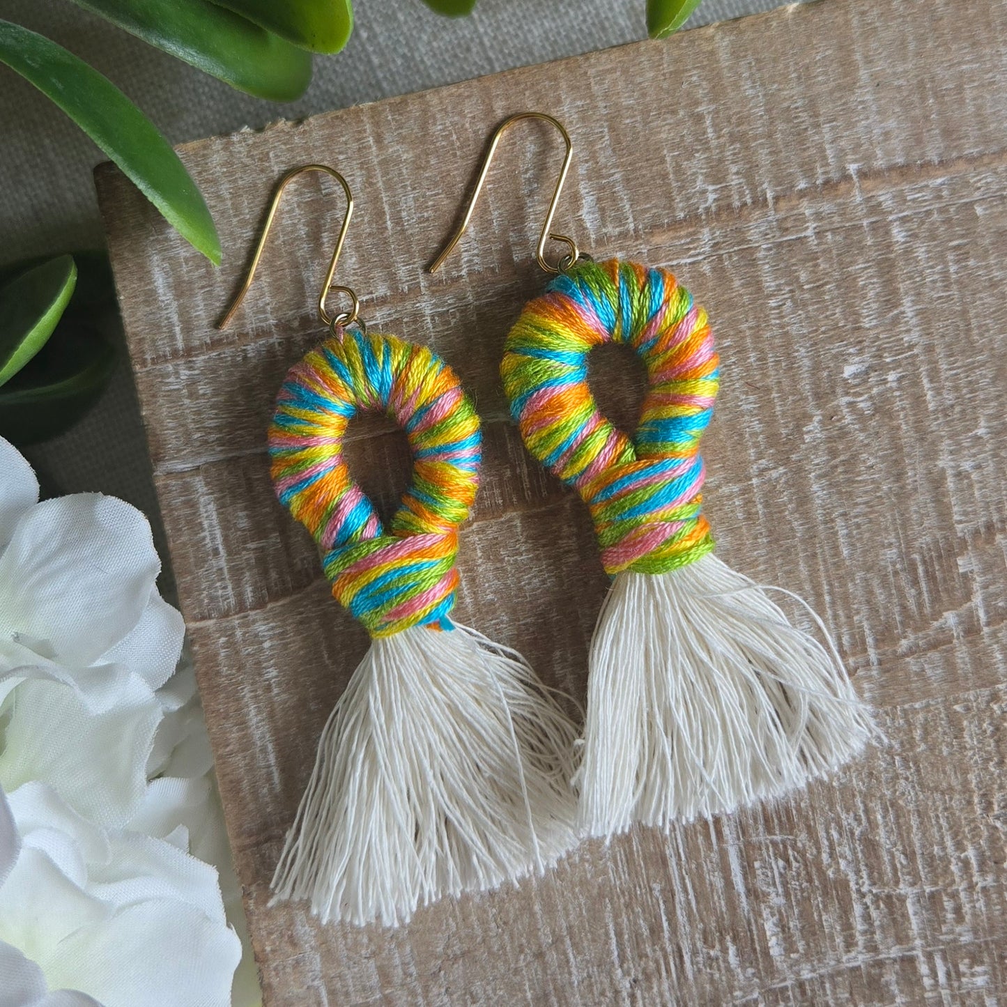 Candy Wrapped Macrame Loops