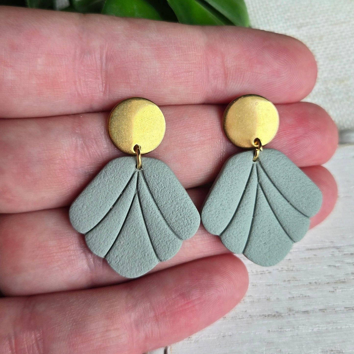 Spring Seashell Drops - Multiple Color and Hardware Options