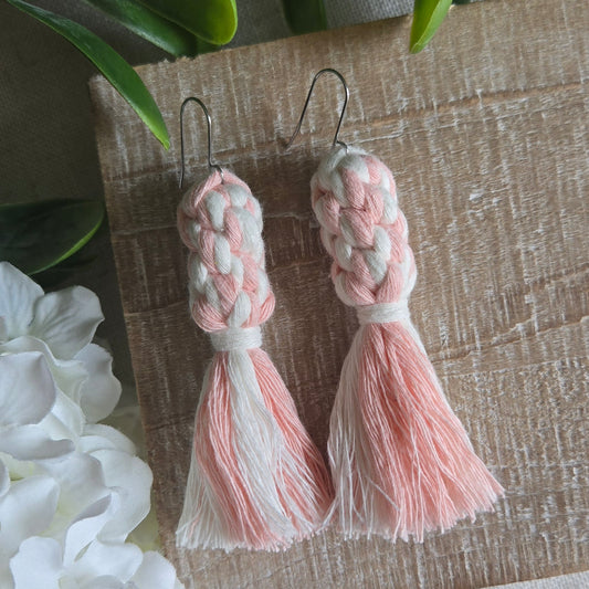 Pink Macrame Tassel
