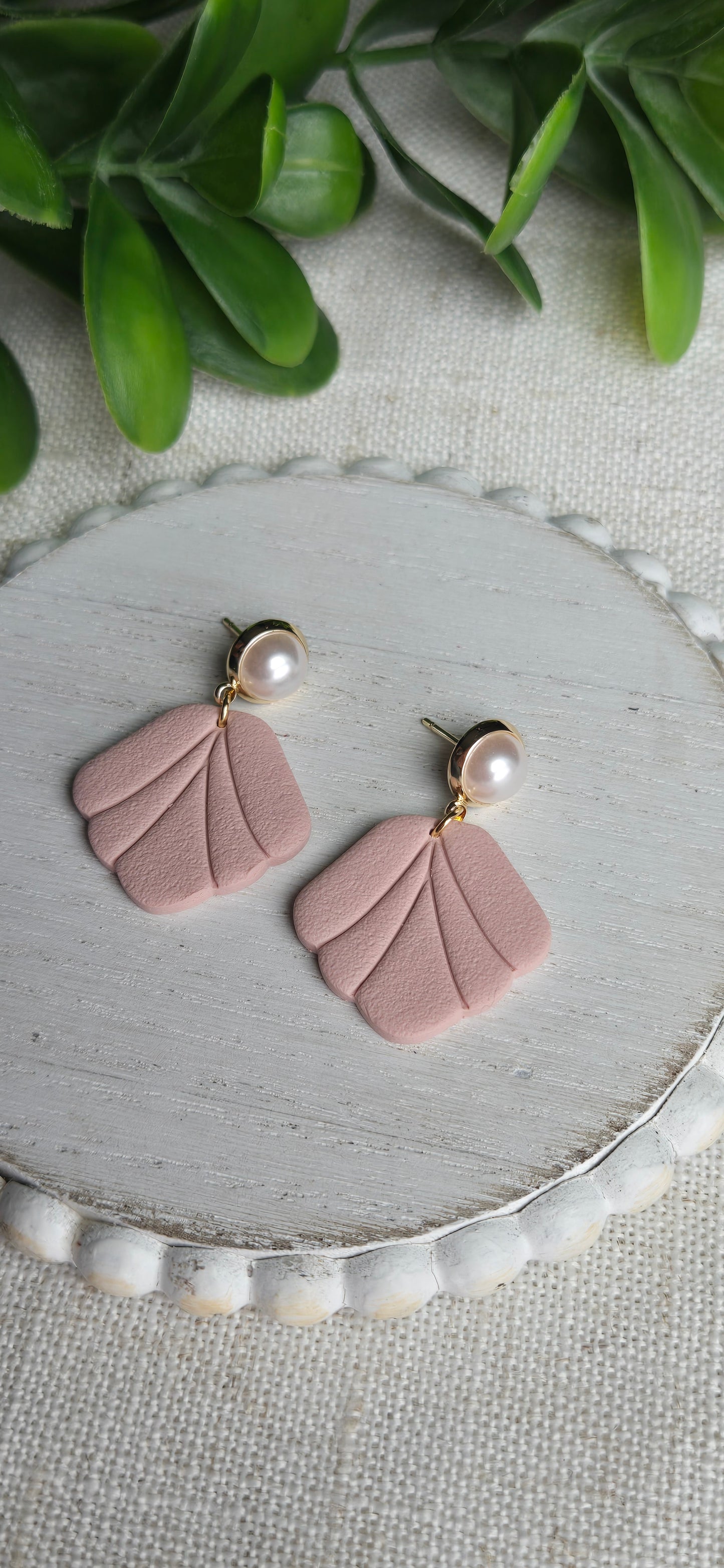 Spring Seashell Drops - Multiple Color and Hardware Options