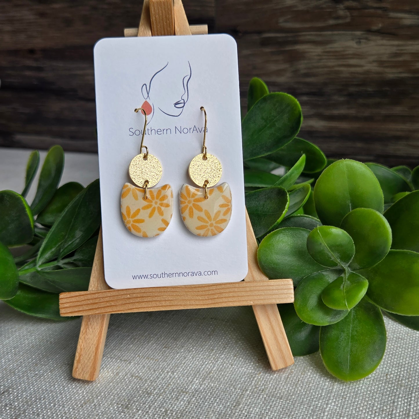 Yellow Flower Dangles