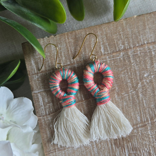 Spring Wrapped Macrame Loops