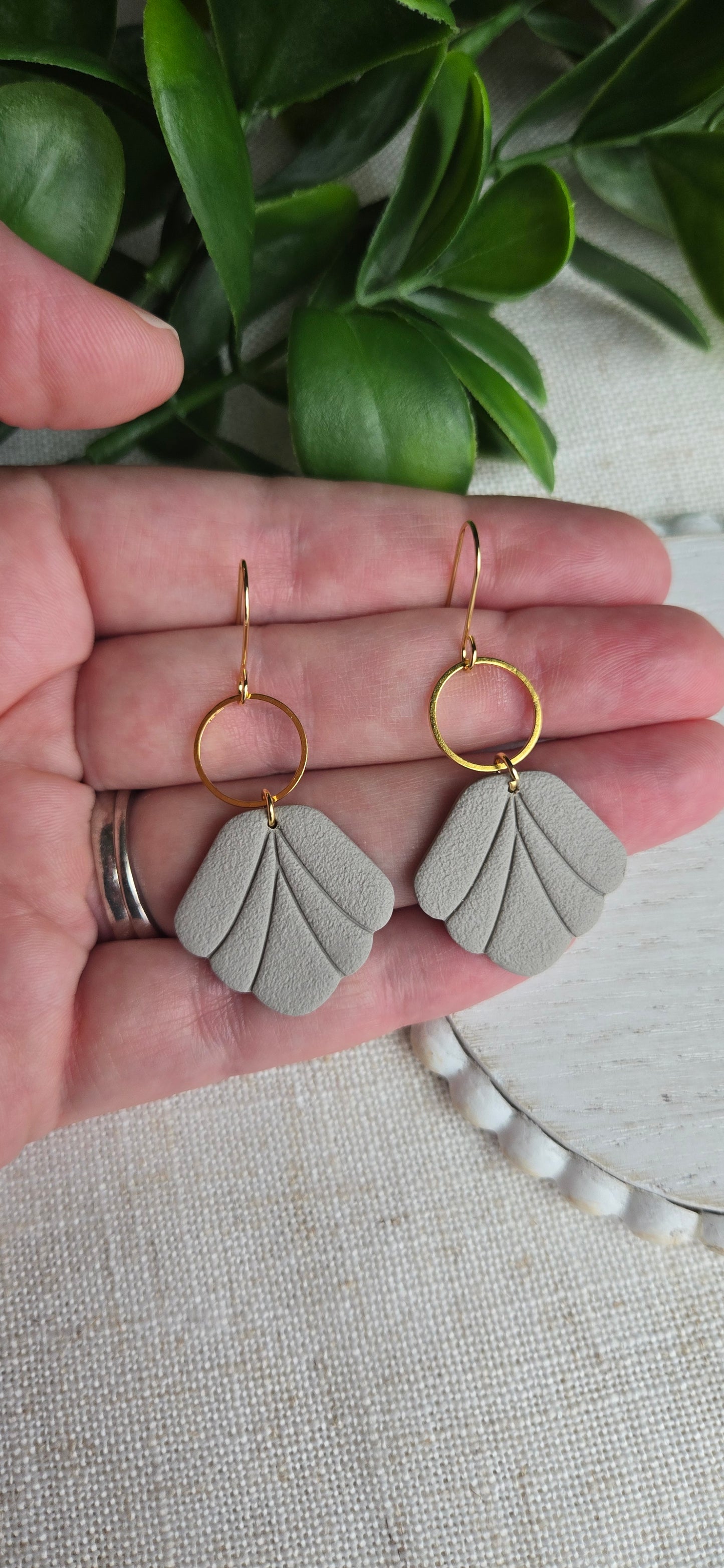 Spring Seashell Drops - Multiple Color and Hardware Options