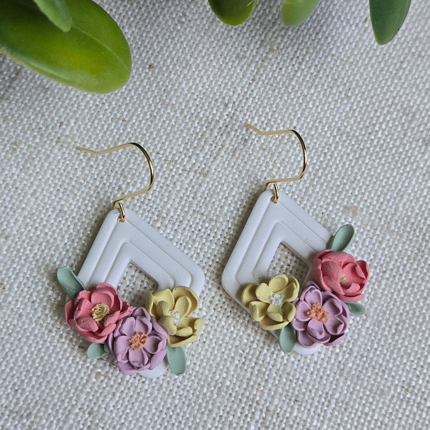 Pastel Clay - Spring Floral Diamonds
