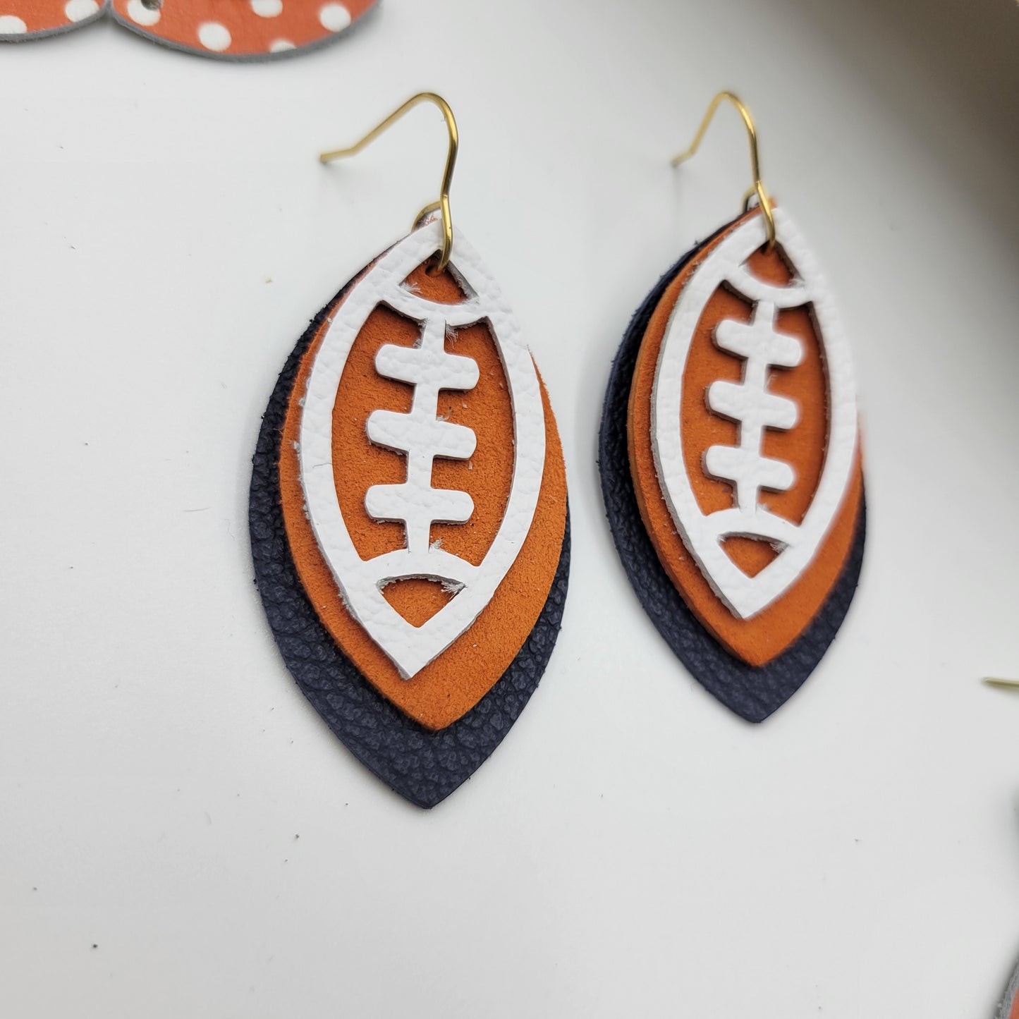 Leather Layered - Football - Custom Colors