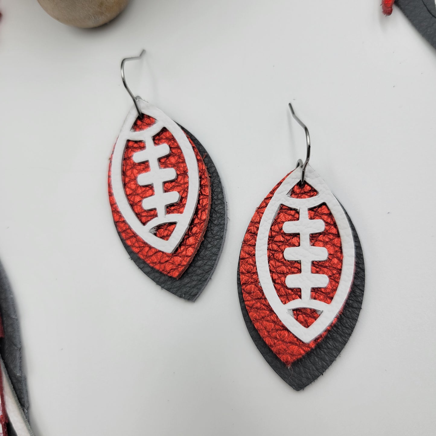 Leather Layered - Football - Custom Colors