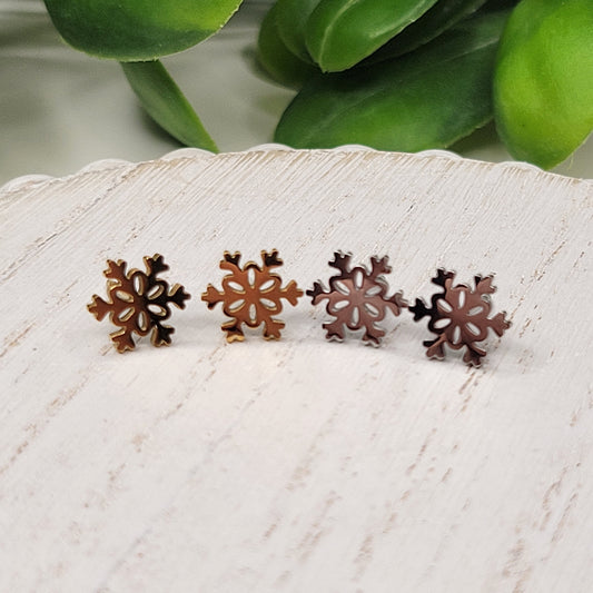 Holiday 2024 - Mini Stainless-Steel Stud - Snowflake