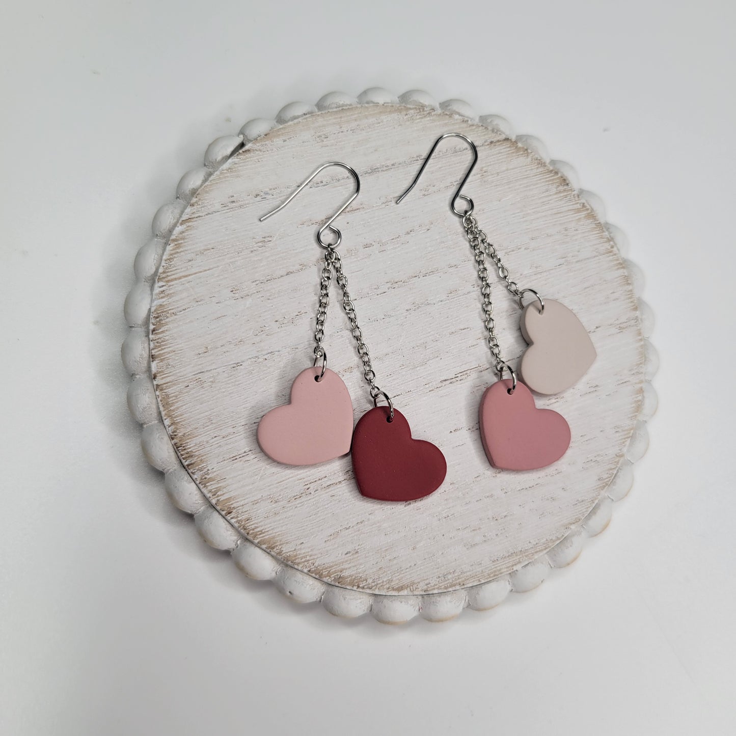 Cupid Collection - Clay Heart Dangles