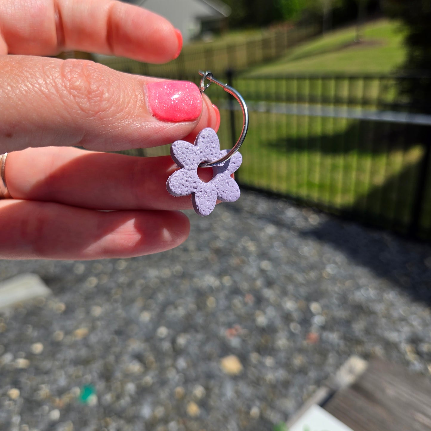 Clay - Flower Hoops