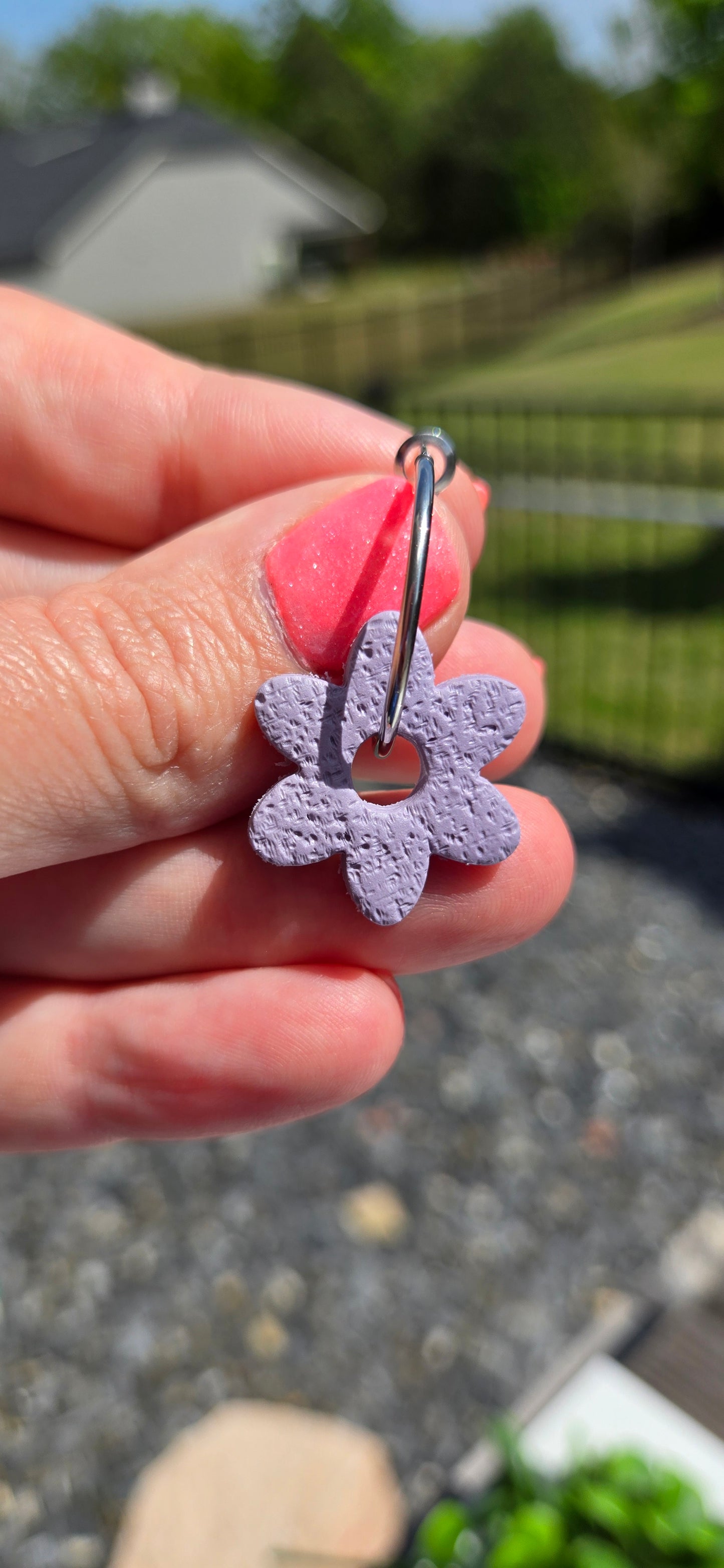 Clay - Flower Hoops