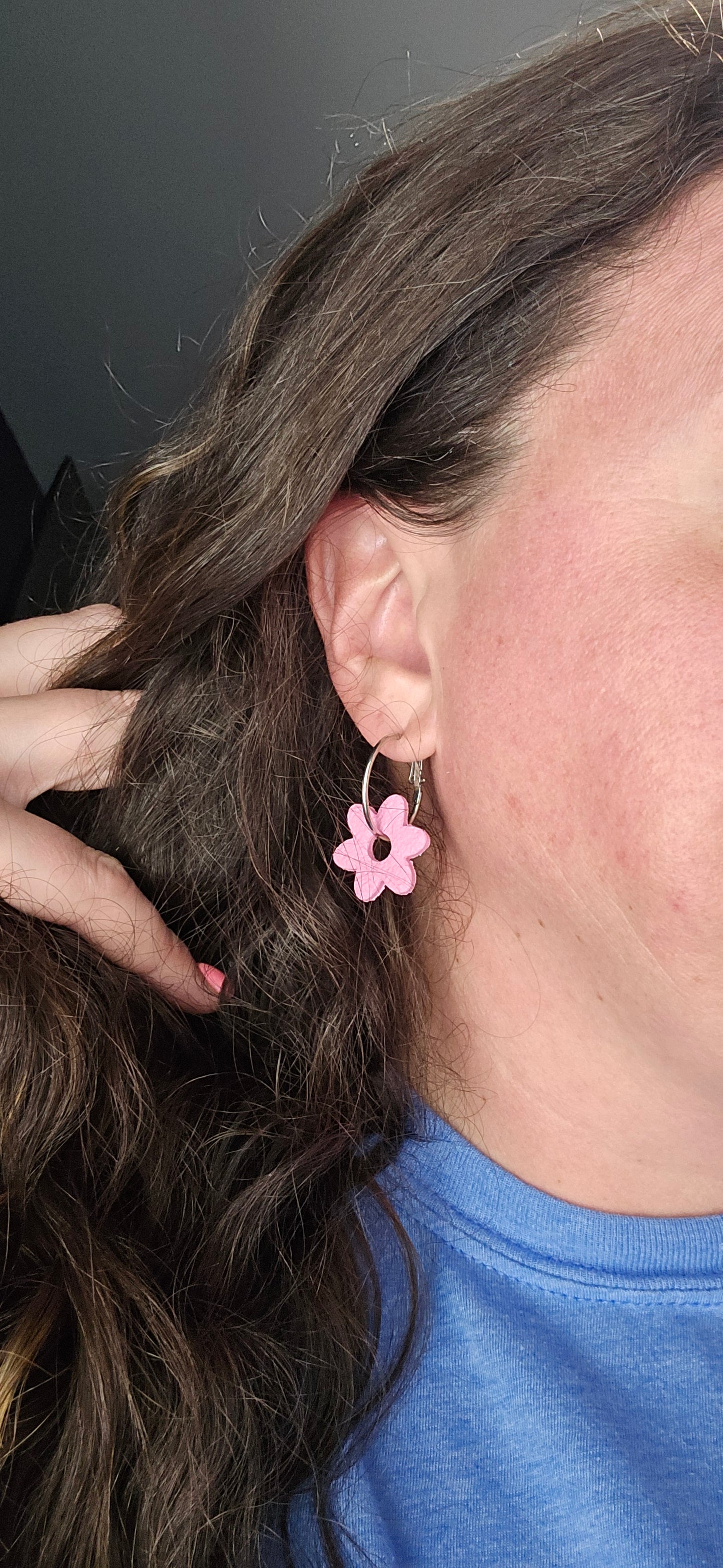 Clay - Flower Hoops