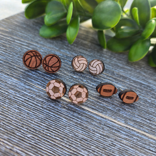 Sports Wood Stud - Multiple Sports