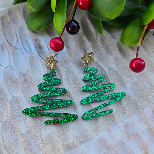 Holiday 2024 - Acrylic Trees Green