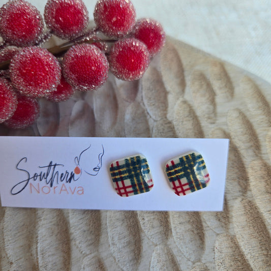 Holiday 2024 - Christmas Plaid Stud