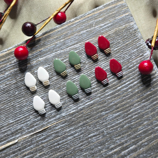 Holiday 2024 - Light Bulb Studs (Multiple Colors)