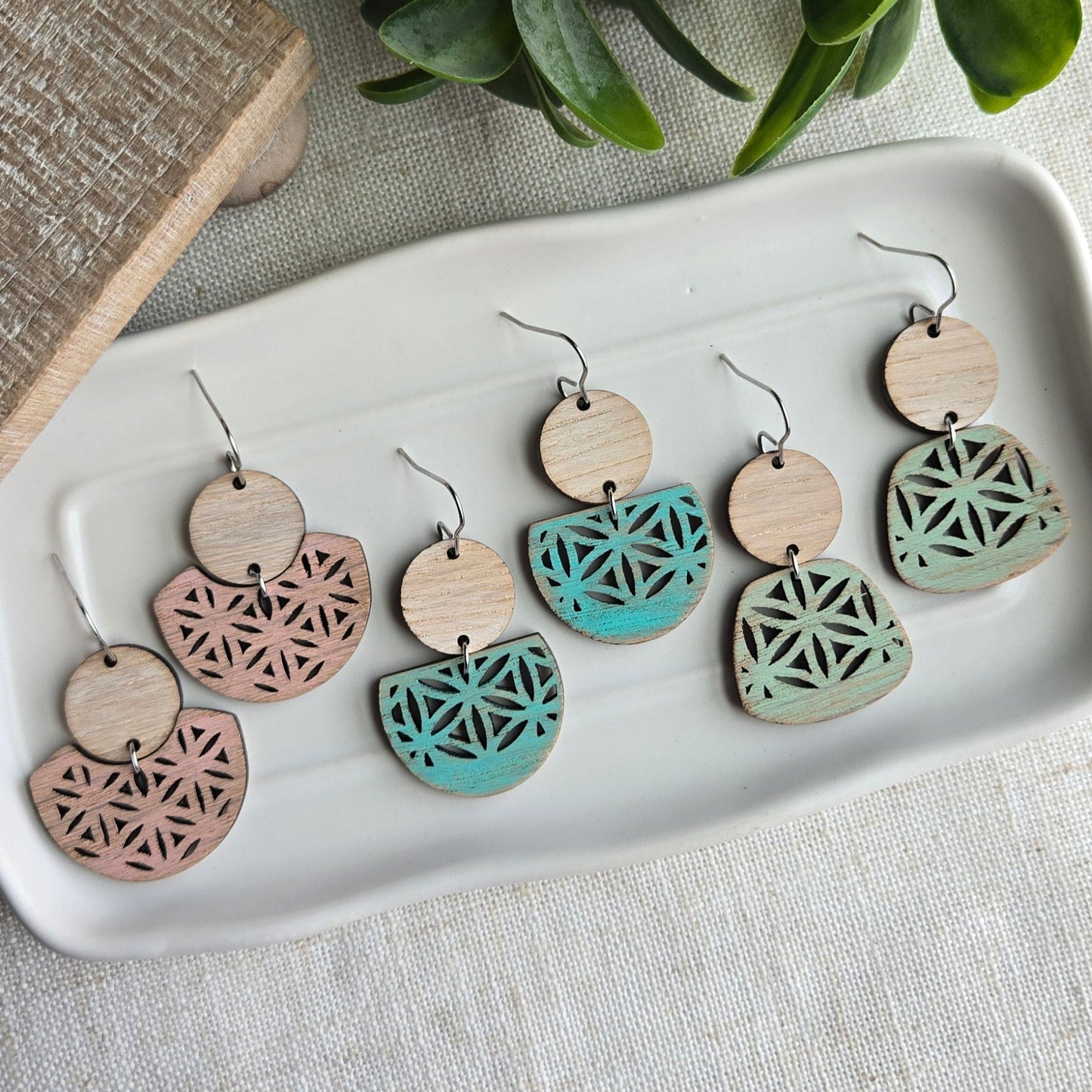 Wooden Starburst Cut-Outs - Blue