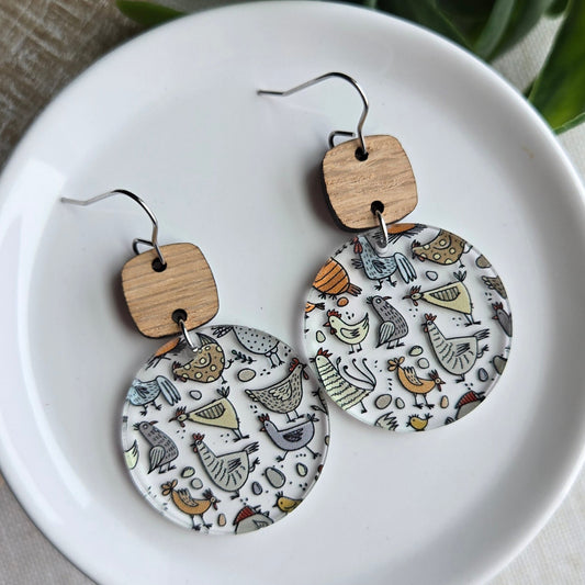Acrylic - Kates - Chickens