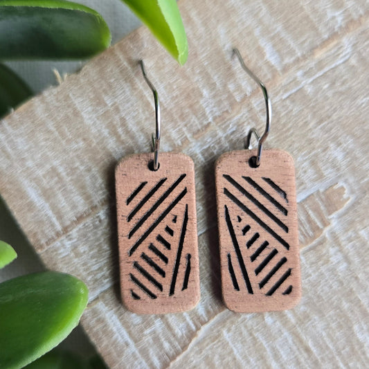 Wooden Cut-Out Rectangles - Sapele