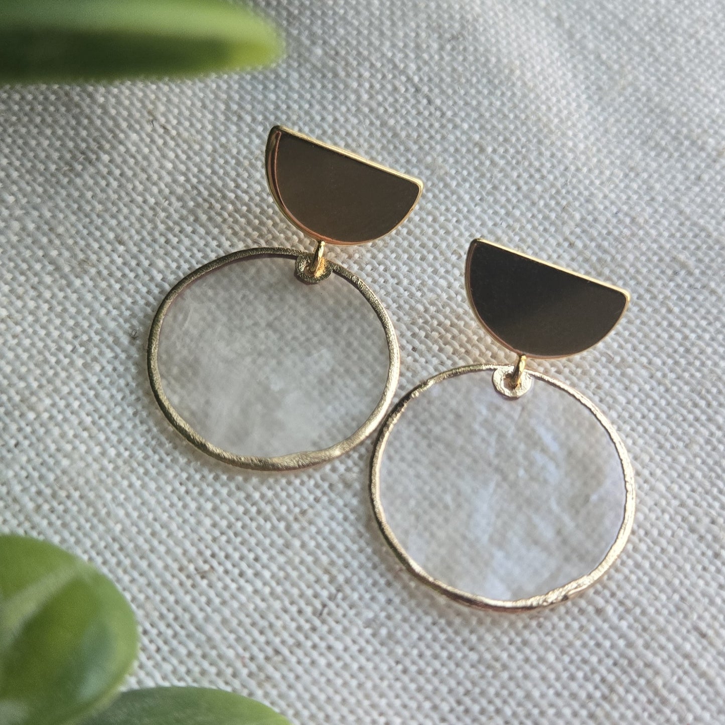 Beachy Acrylic - Seashell Studs