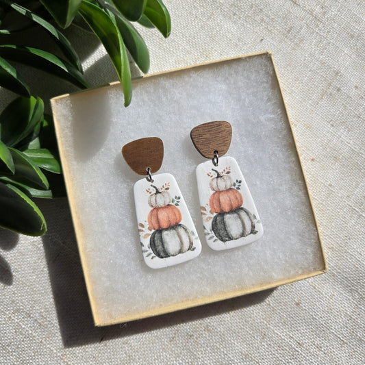 Clay Dangles - Pumpkin Stack