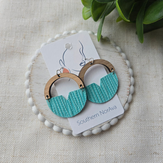 Textured Solids - Mint Palm - Cara